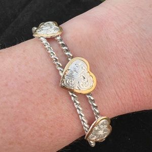 Montana Silversmiths hearts cuff bracelet